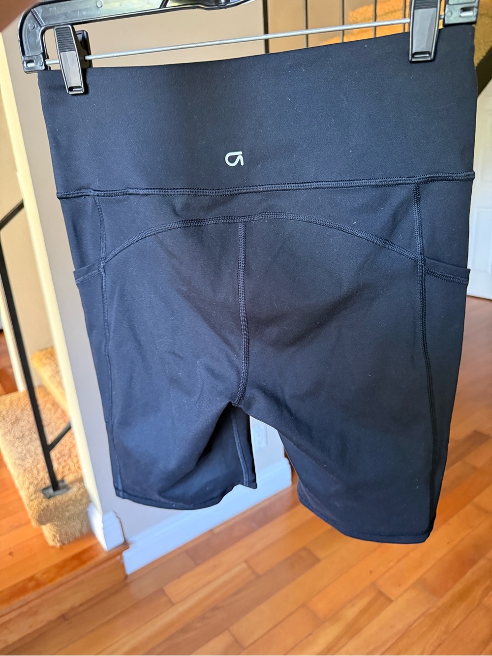 GAP Black GapFit High-Waist Biker Shorts 9”